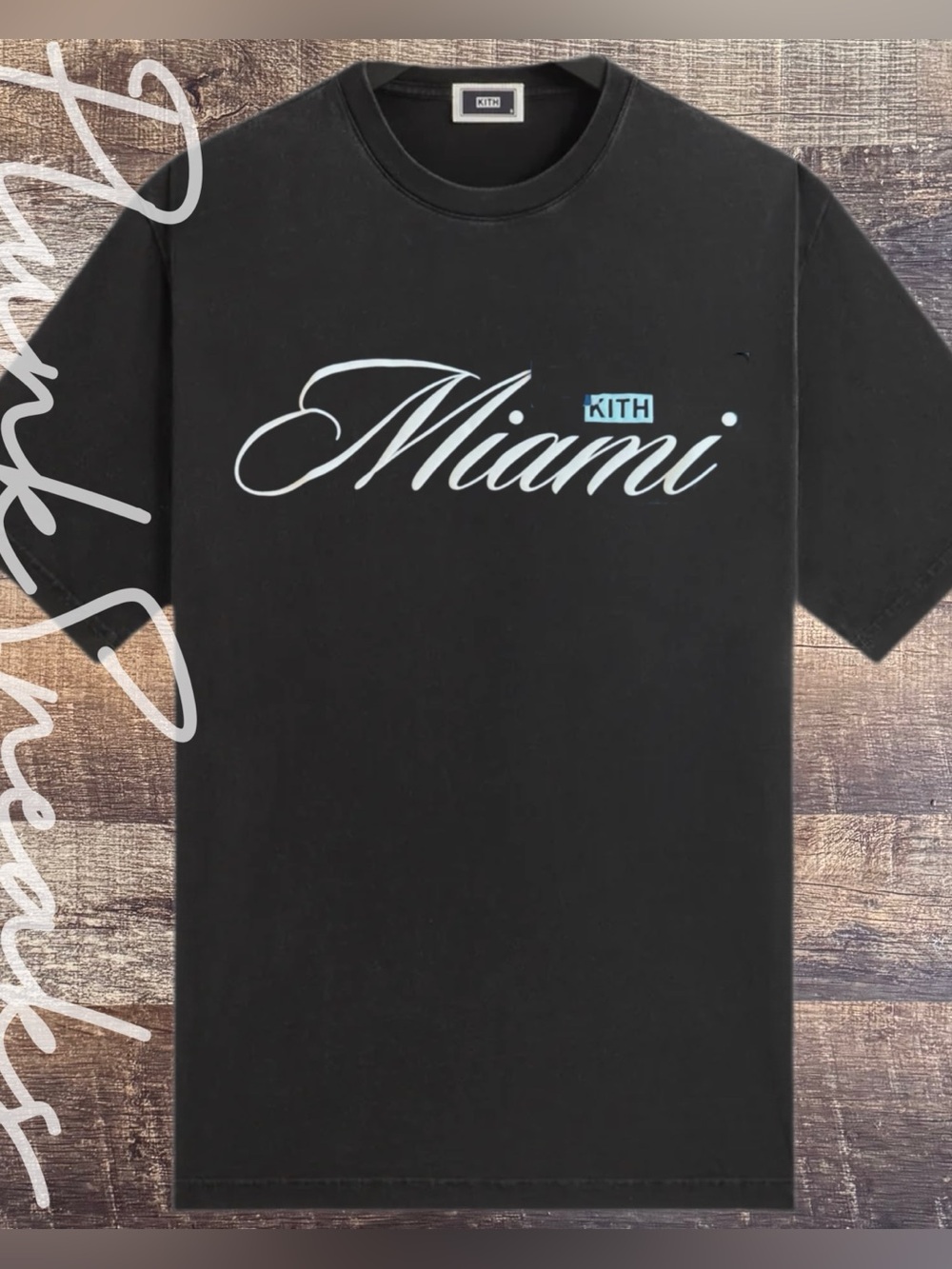 KITH Miami Script Tee • Store Exclusive • Black • 2025